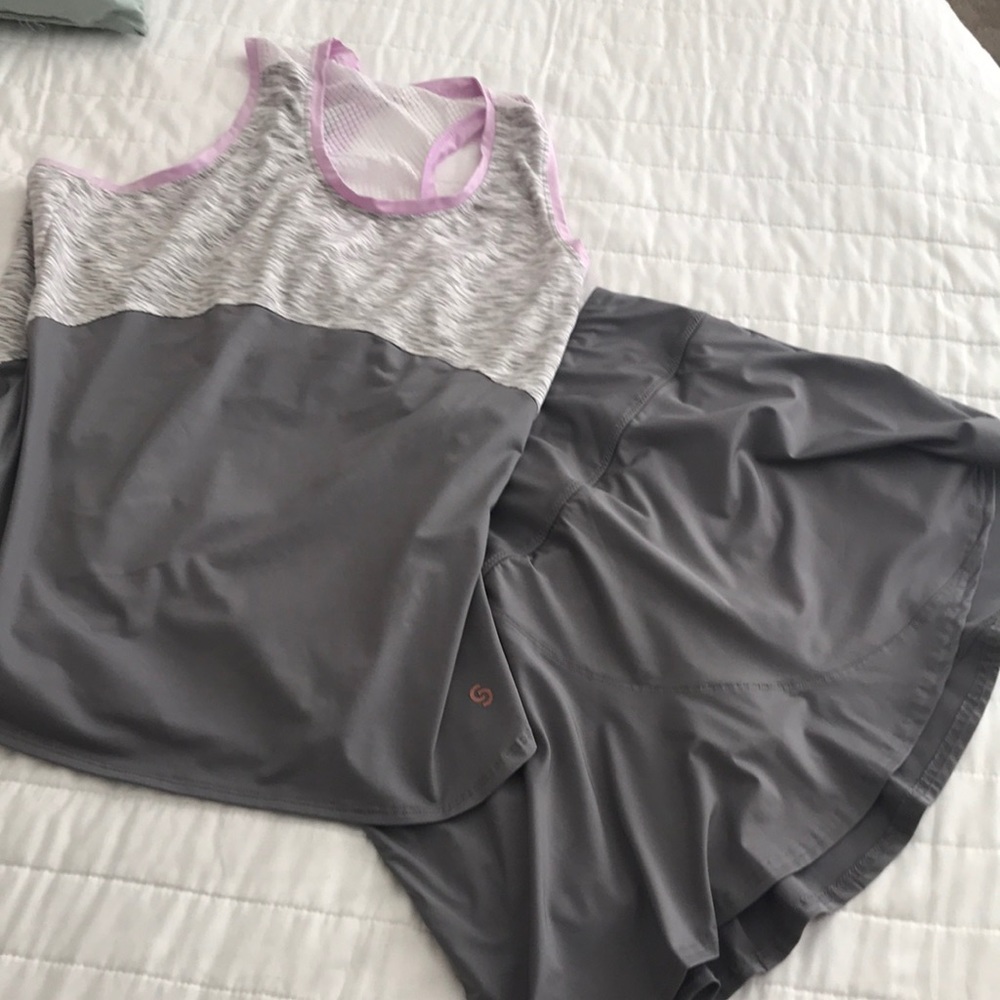 Tennis outfit skirt and top